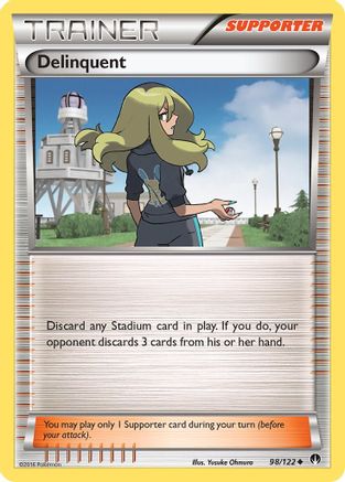 Delinquent 098/122  - Reverse Holofoil XY  BREAKpoint