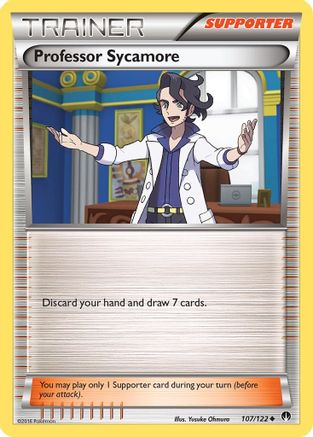 Professor Sycamore 107/122  - Reverse Holofoil XY  BREAKpoint