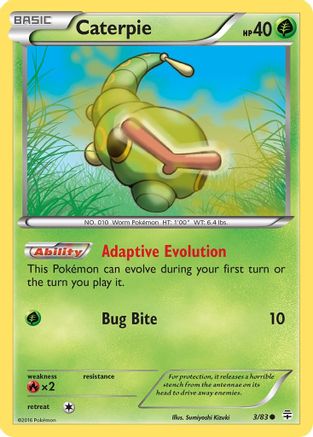 Caterpie 003/83  - Reverse Holofoil Generations