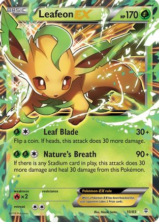 Leafeon EX 010/83  - Holofoil Generations