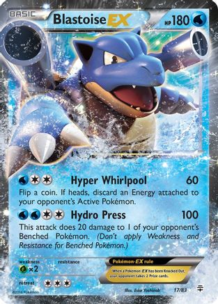 Blastoise EX 017/83  - Holofoil Generations