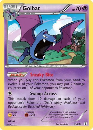 Golbat 031/83  - Reverse Holofoil Generations