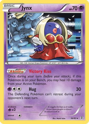 Jynx 036/83  - Reverse Holofoil Generations