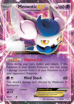 Meowstic EX 037/83  - Holofoil Generations