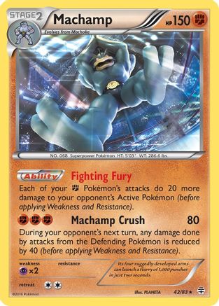 Machamp 042/83  - Reverse Holofoil Generations