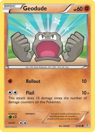 Geodude 043/83  - Reverse Holofoil Generations