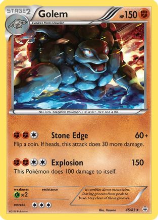 Golem 045/83  - Reverse Holofoil Generations