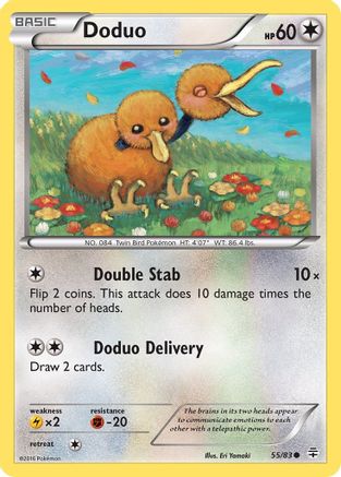 Doduo 055/83  - Reverse Holofoil Generations