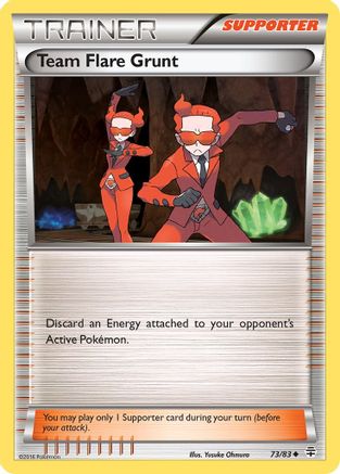 Team Flare Grunt 073/83  - Reverse Holofoil Generations