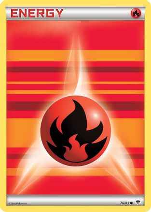 Fire Energy 076/83  - Reverse Holofoil Generations