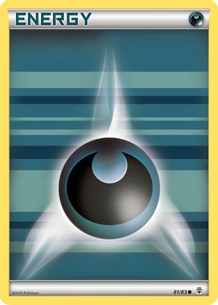 Darkness Energy 081/83  - Reverse Holofoil Generations