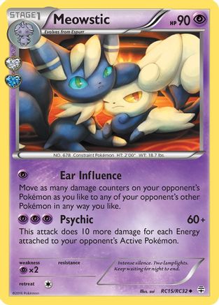 Meowstic RC15/RC32  - Holofoil Generations Radiant Collection