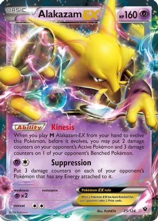 Alakazam EX 025/124  - Holofoil XY  Fates Collide