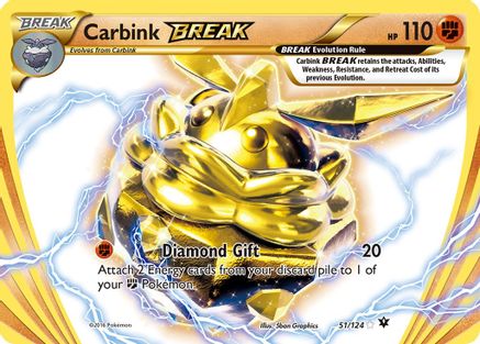 Carbink BREAK 051/124  - Holofoil XY  Fates Collide
