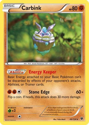 Carbink 049/124  - Reverse Holofoil XY  Fates Collide