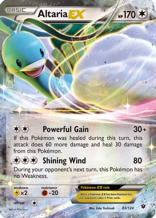 Altaria EX 083/124  - Holofoil XY  Fates Collide