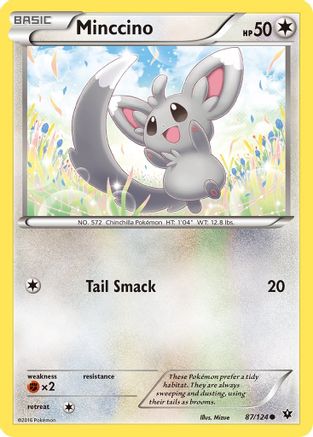 Minccino 087/124  - Reverse Holofoil XY  Fates Collide
