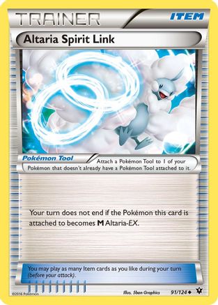 Altaria Spirit Link 091/124  - Reverse Holofoil XY  Fates Collide