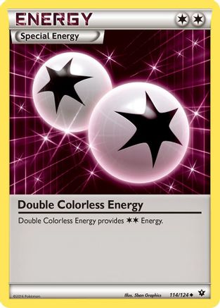Double Colorless Energy 114/124  - Reverse Holofoil XY  Fates Collide