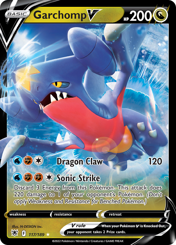 Garchomp V 117/189 - Holofoil Astral Radiance