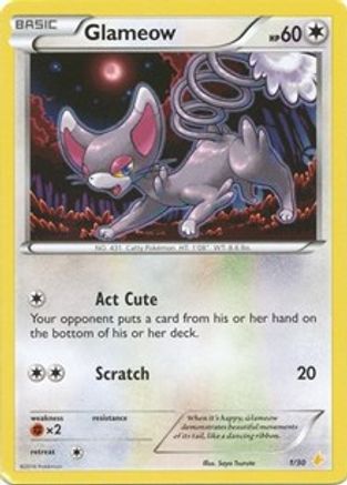 Glameow (27) (27) 027  XY Trainer Kit Pikachu Libre & Suicune