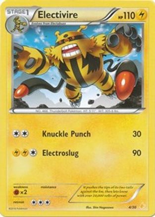 Electivire (4) (4) 004  XY Trainer Kit Pikachu Libre & Suicune