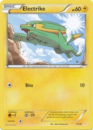 Electrike (28) (28) 028  XY Trainer Kit Pikachu Libre & Suicune