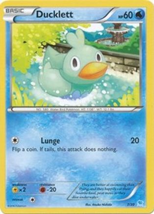 Ducklett (7) (7) 007  XY Trainer Kit Pikachu Libre & Suicune