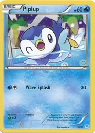 Piplup 016  XY Trainer Kit Pikachu Libre & Suicune
