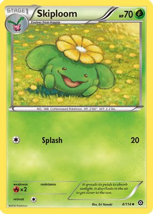 Skiploom 004/114  - Reverse Holofoil XY  Steam Siege