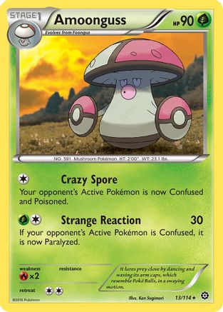 Amoonguss 013/114  - Reverse Holofoil XY  Steam Siege