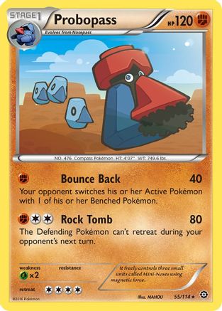 Probopass 055/114  - Reverse Holofoil XY  Steam Siege