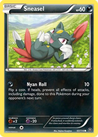 Sneasel 060/114  - Reverse Holofoil XY  Steam Siege