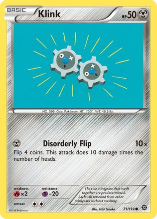 Klink 071/114  - Reverse Holofoil XY  Steam Siege