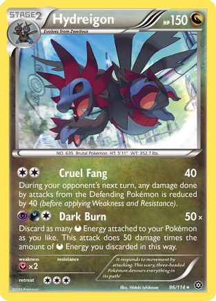Hydreigon 086/114  - Holofoil XY  Steam Siege