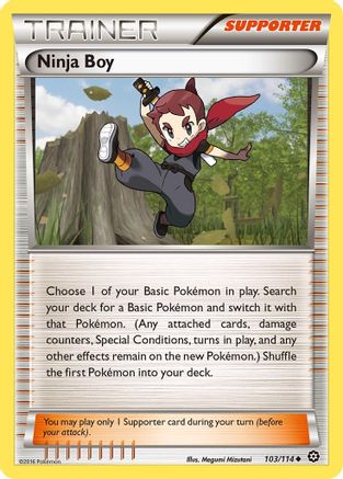 Ninja Boy 103/114  - Reverse Holofoil XY  Steam Siege
