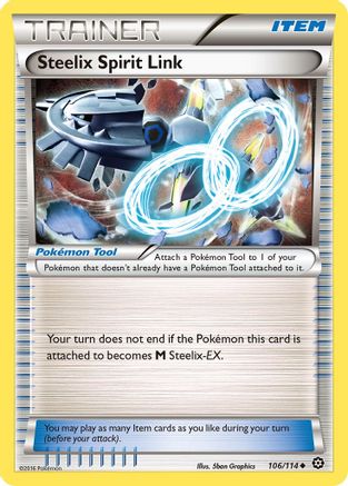 Steelix Spirit Link 106/114  - Reverse Holofoil XY  Steam Siege