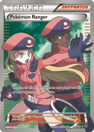 Pokemon Ranger (Full Art) 113/114  - Holofoil XY  Steam Siege