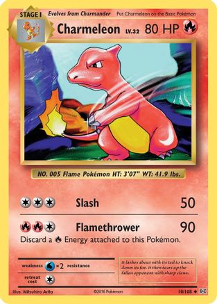Charmeleon 010/108  - Reverse Holofoil XY  Evolutions