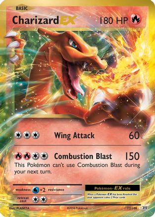 Charizard EX 012/108  - Holofoil XY  Evolutions