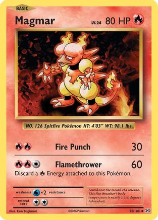 Magmar 020/108  - Reverse Holofoil XY  Evolutions
