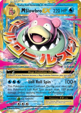M Slowbro EX 027/108  - Holofoil XY  Evolutions