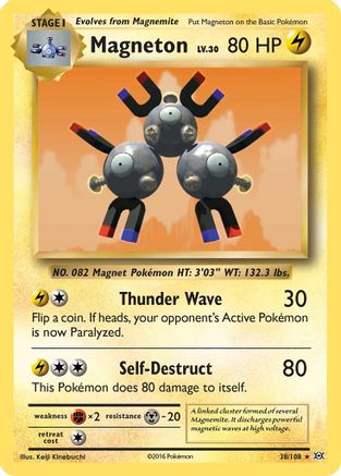 Magneton 038/108  - Holofoil XY  Evolutions