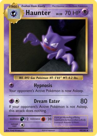 Haunter 048/108  - Reverse Holofoil XY  Evolutions