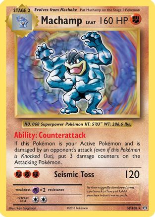 Machamp 059/108  - Holofoil XY  Evolutions