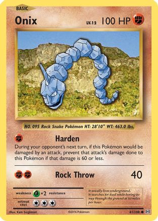 Onix 061/108  - Reverse Holofoil XY  Evolutions