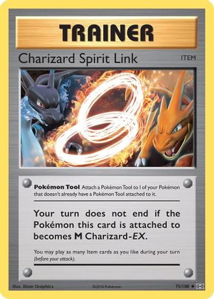 Charizard Spirit Link 075/108  - Reverse Holofoil XY  Evolutions