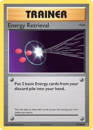 Energy Retrieval 077/108  - Reverse Holofoil XY  Evolutions