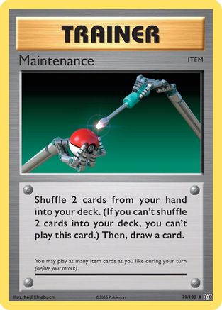 Maintenance 079/108  - Reverse Holofoil XY  Evolutions