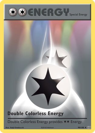 Double Colorless Energy 090/108  - Reverse Holofoil XY  Evolutions
